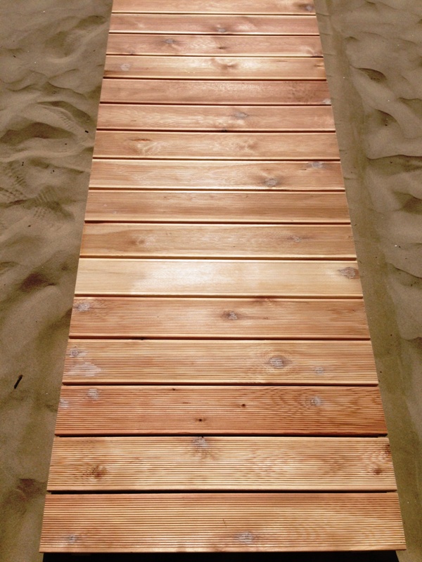Passerelle legno spiaggia