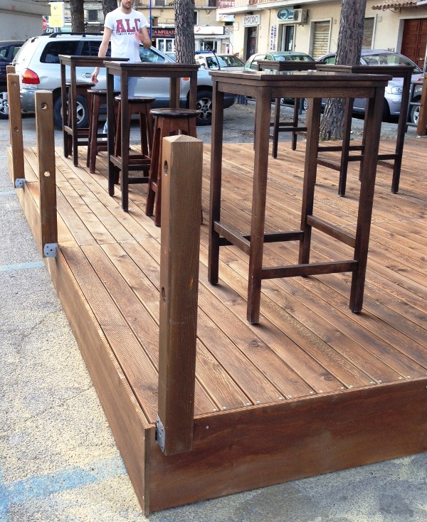 Pedane legno da esterno